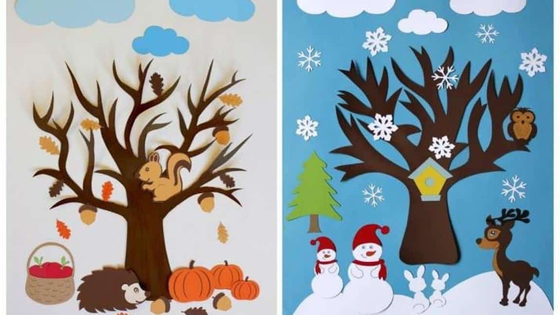 Anasınıfı öğrencilerimizin 'Mevsimler' çalışması